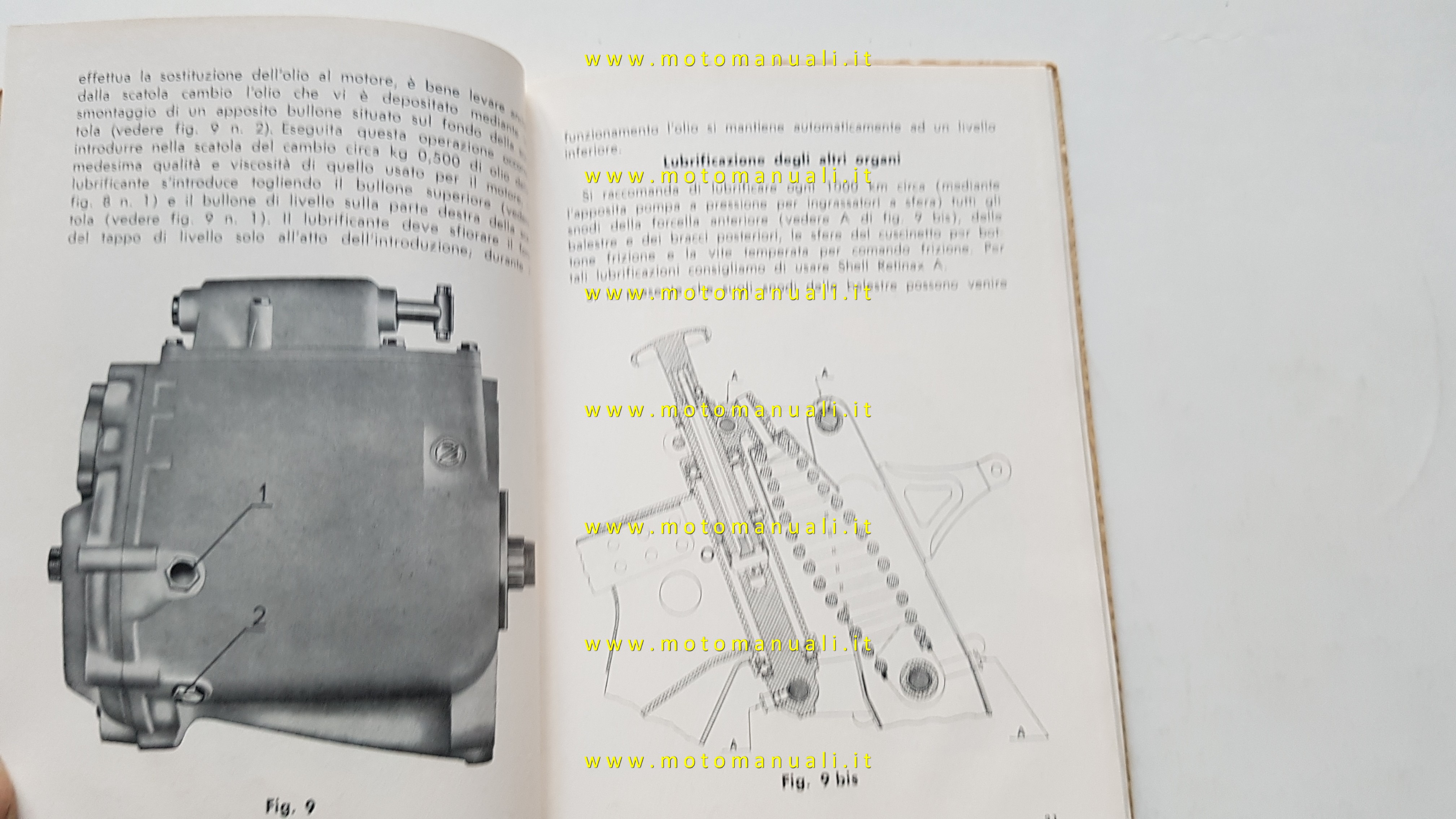 Owners Manuals Moto Guzzi Ercole 500 1959 Manuale Uso Manutenzione