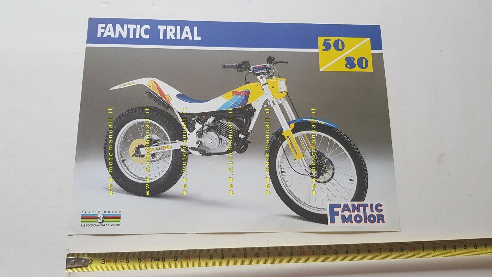 Depliant Fantic Motor Trial Depliant Originale Brochure Moto